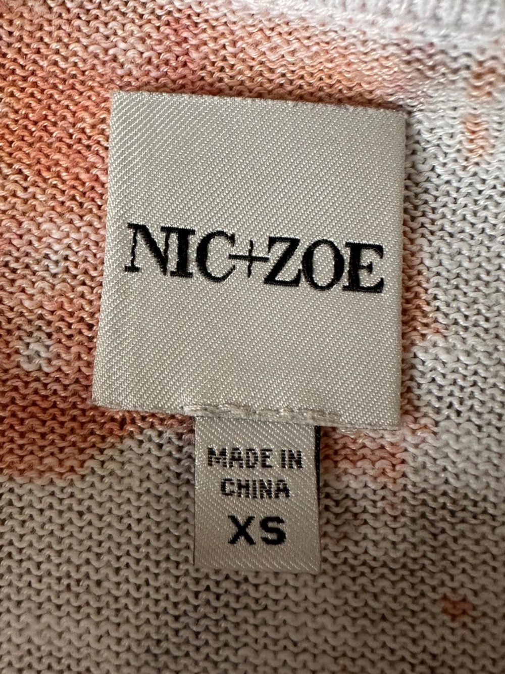 NIC & ZOE Printed Geo Sweater, XS, Puff Sleeve detail - Picture 8 of 15